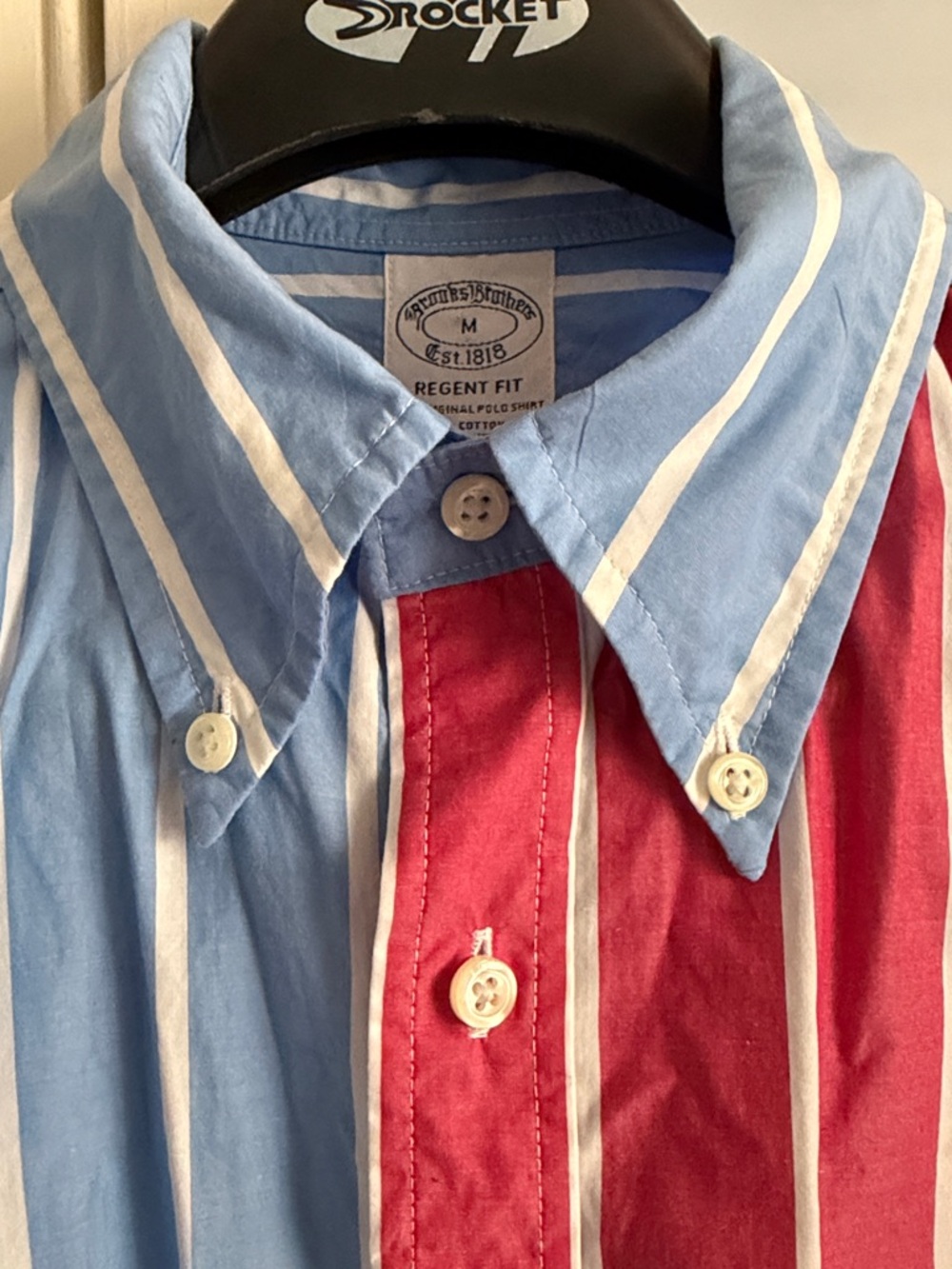 Brooks Brothers Men's Patchwork button down Medium - Picture 4 of 7